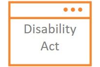 icon to identify matters run under the Disability Act